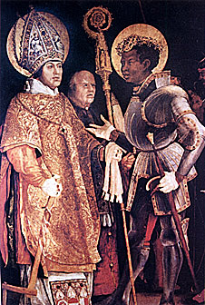 St Maurice , patron saint of German royality